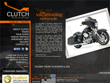Tablet Screenshot of clutchharleytours.com